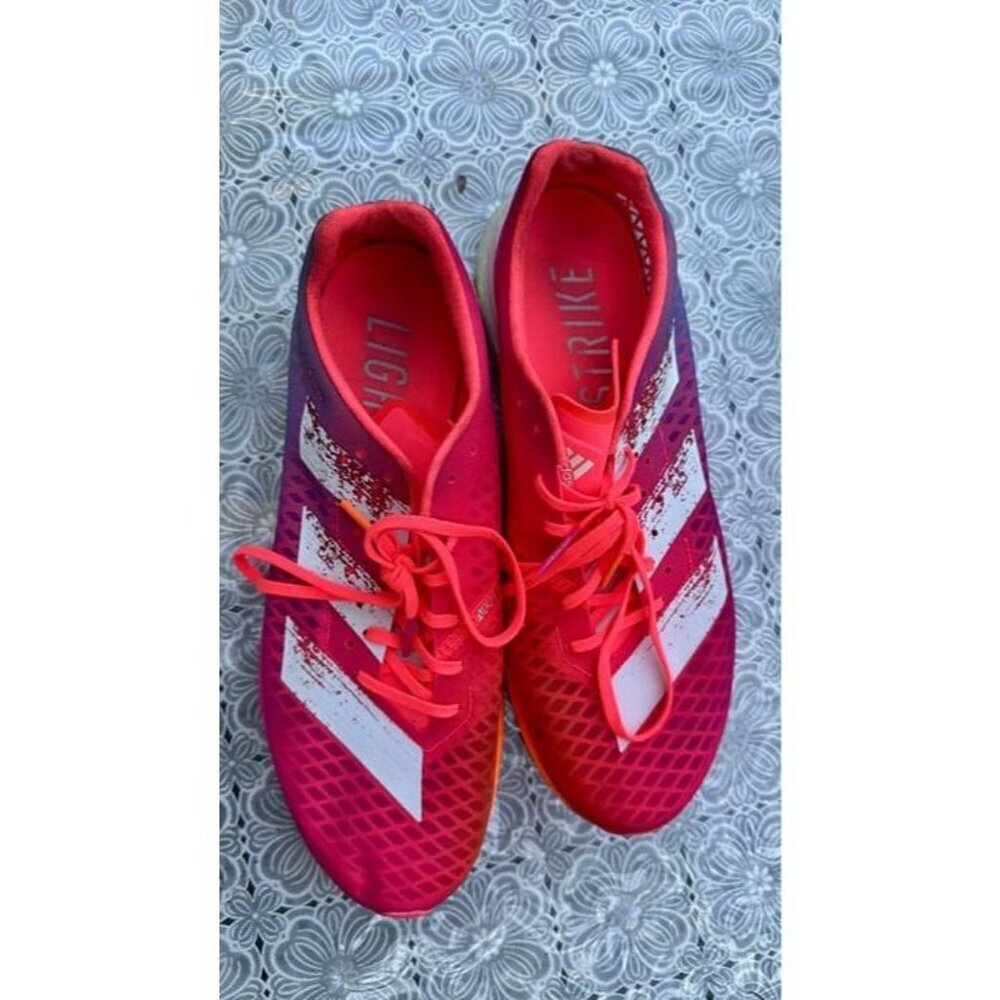 Adidas ADIZERO PRO M Running Shoes Shock Pink FW9253 Mens Size 11